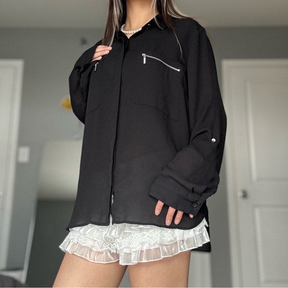 Sheer Convertible Blouse - Picture 4 of 15